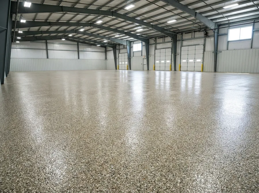 Commercial warehouse epoxy floor coating in NW Arkansas by Procoat Epoxy